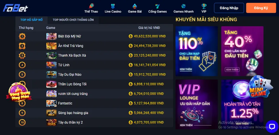 Thưởng nạp tiền hàng ngày/tuần 789BET Nổ Hũ