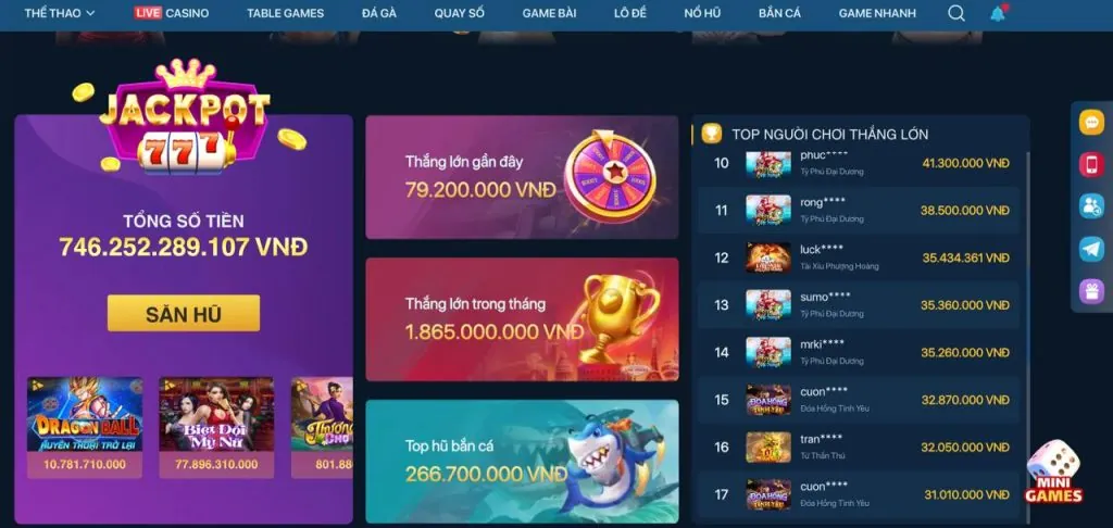 Ưu đãi VIP 789pet nổ hũ